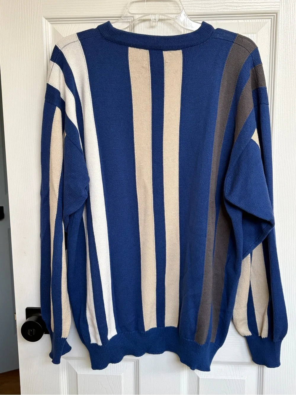 Vintage Pringle Nick Faldo Crewneck Sweater Golf Size M Oversized Striped